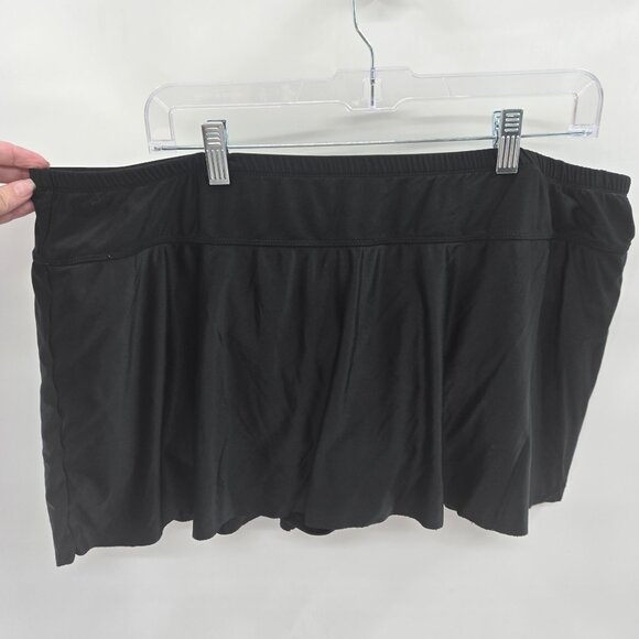 Vintage Delta Burke Black Swim Skirt 22W - Picture 1 of 6